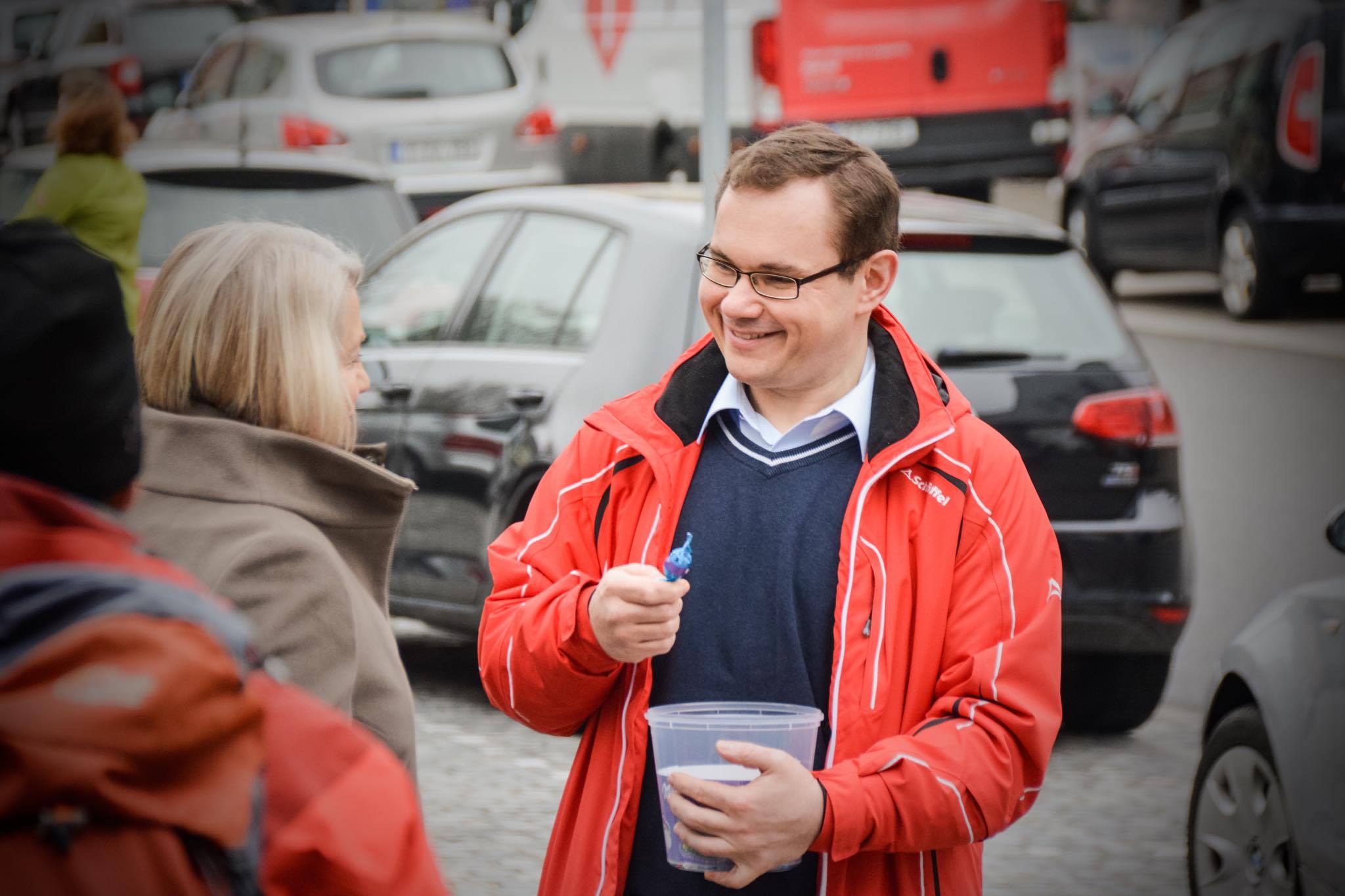 Tobias Hammerl am Kumpfmühler Markt